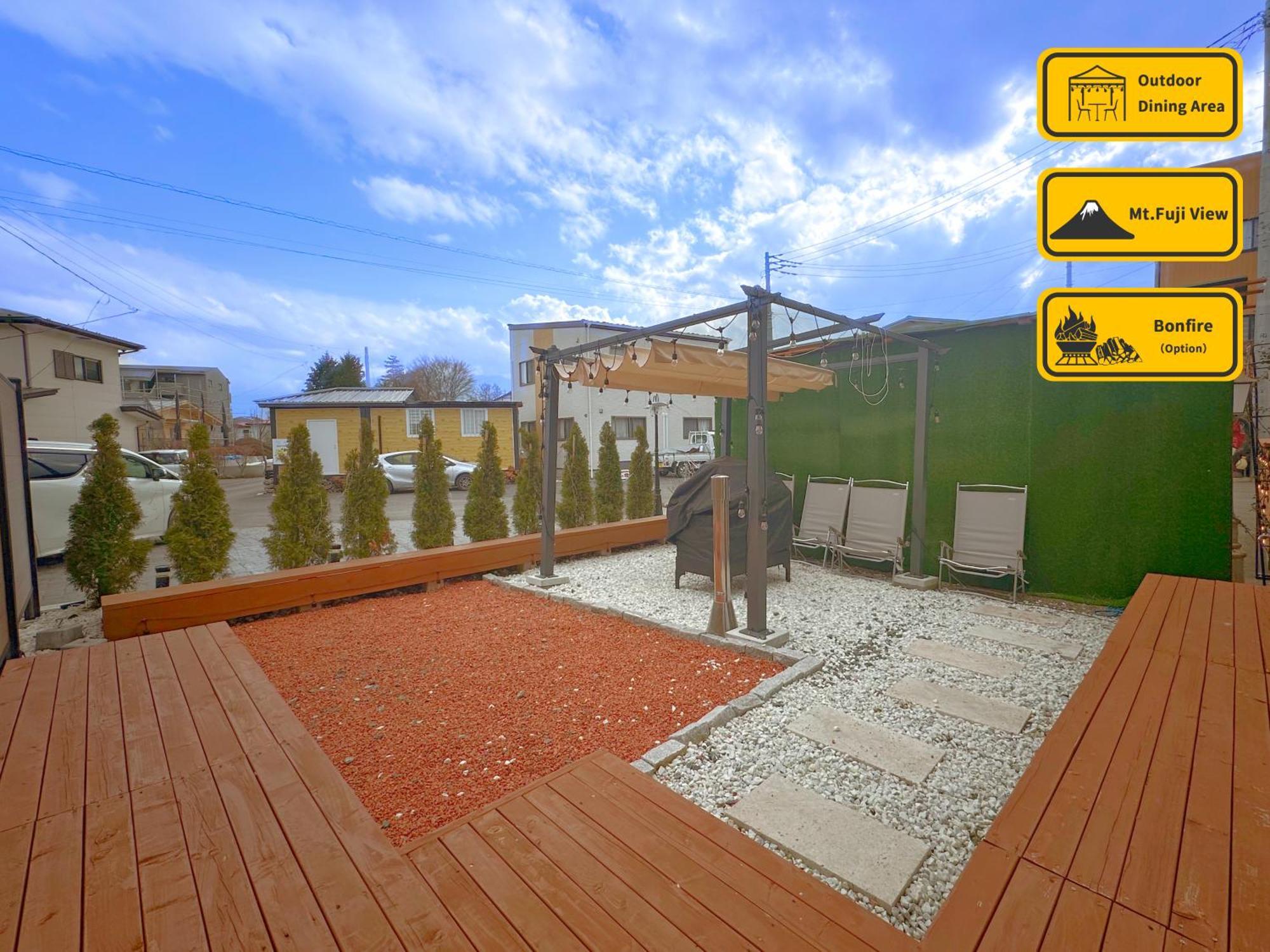 ヴィラ山間堂premier Garden Villa Bbq Bonfire Fuji View Annovillas Sankando Fudzsikavagucsiko Kültér fotó