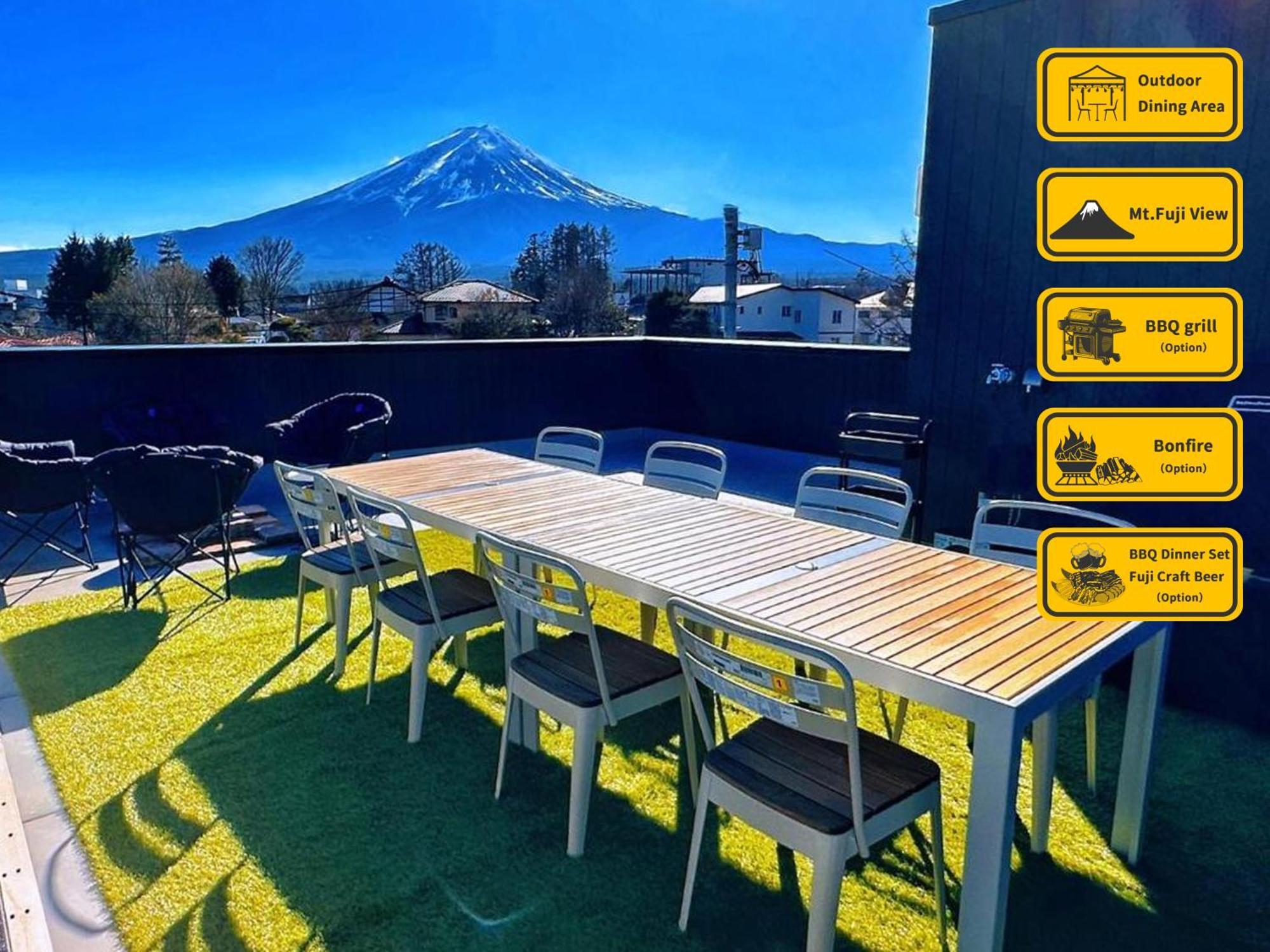 ヴィラ山間堂premier Garden Villa Bbq Bonfire Fuji View Annovillas Sankando Fudzsikavagucsiko Kültér fotó